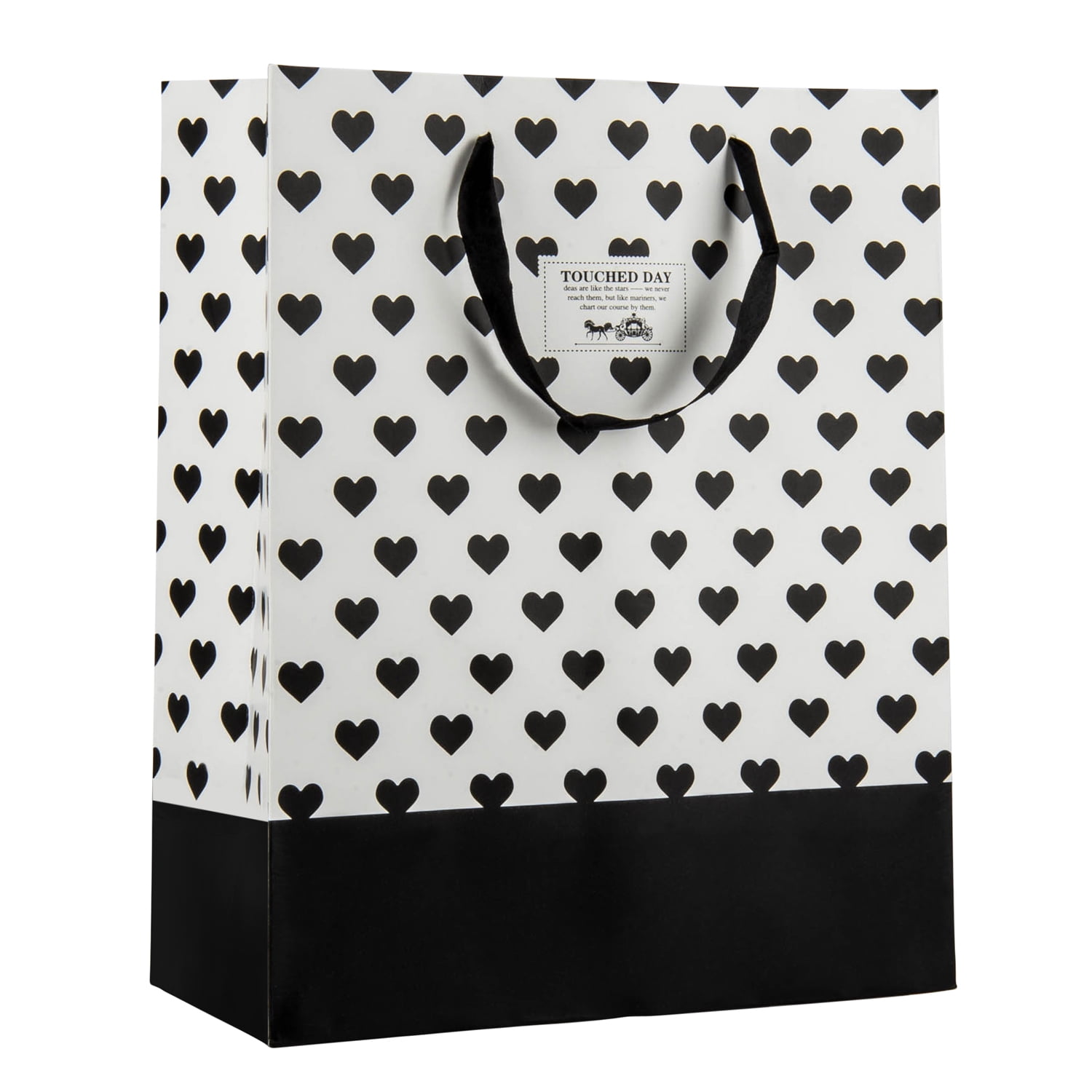 SumacLife Assorted Colors Heart Gift Bags, 6 Count