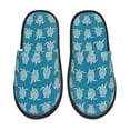 thumbnail image 1 of Balery Sea Turtle Pantuflas de Casa de Felpa Silenciosas con Diseño Estampado, Zapatillas Cómodas Antideslizantes de Algodón para Interior-Medium, 1 of 8