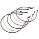 thumbnail image 1 of 6 Pcs Diademas de Tela Delgada con Diseño de Moda, Café, Negro, 4.72", 1 of 7