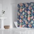 thumbnail image 2 of Blue Paisley and Floral Pattern Shower Curtain 72"x72" ,Bathroom Decorative Shower Curtains Set with 12 Hooks,Modern Waterproof Washable Shower Curtain, 2 of 6