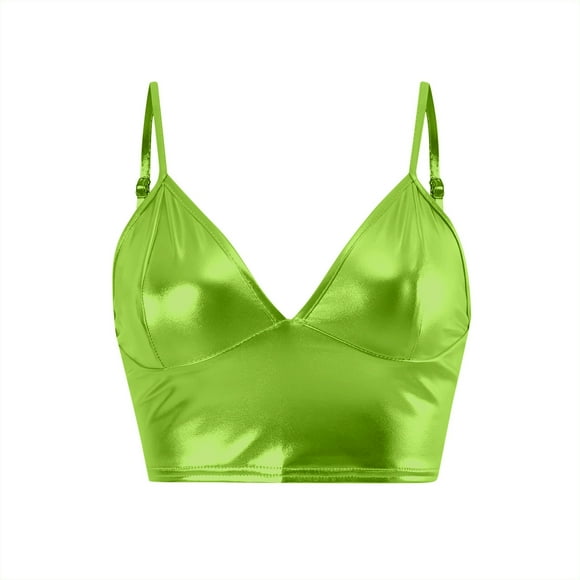 Suspenders Solid Color PU Fabric Corset Solid Color Bandeau Small Vest Women Camisole for Women under Dress