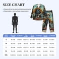thumbnail image 4 of Balery Skeleton Chef BBQ Scene Pijama para Hombre de Dos Piezas con Manga Larga, Conjunto de Dormir y Descanso Suave con Bolsillos-XX-Large, 4 of 7