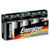 Energizer MAX Alkaline 9 Volt Batteries, 4 Pack