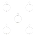 thumbnail image 3 of Sonducket Tobillera elegante aleación ajustable elegante con diamantes de imitación accesorio de moda de tobillo cadenas de pie para mujer plata plata 5piezas Sonducket CBP253320, 3 of 5