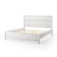 thumbnail image 2 of Camaflexi King Size Baja Bed Frame, Solid Wood, Rustic Shabby Finish, 2 of 8