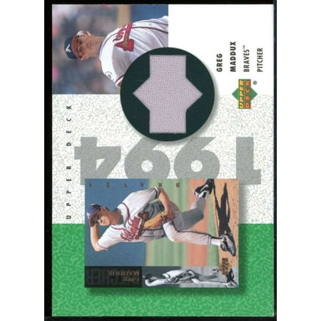 Greg Maddux Card 2002 UD Authentics Reverse Negative Jerseys #RGM