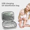 thumbnail image 3 of Gwong Electrónica Portátil USB LED UV UVC Bolsa de desinfección Herramientas de maquillaje Teléfono Bolsa de esterilizador, 3 of 7