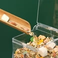 thumbnail image 4 of Mulanimo Pet Clear Automatic Feeder Food Dispenser Food Bowl Container for Hamster Chinchilla Rabbit Golden Bear, 4 of 8