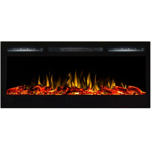 Regal Flame Lexington 35inch Log Built in Wall Ventless Heater Recessed Wall Mounted Electric