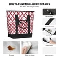 thumbnail image 4 of Large Capacity Insulated Tote Bag16.1×13.4×7.5in Thermal Insulation And Easy To Clean Strong Bearing Capacity Can Be Reused Crimson Moroccan Trellis Hand-Drawn Sketch_2, 4 of 8