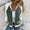 Green, variant on MKLEKYY Warm Jackets for Women Women's 2024 Autumn/Winter New Denim Patchwork Jacket Casual Fashion Wipe Shoulder Sleeve Jacket