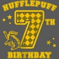 thumbnail image 2 of Girl's Harry Potter Hufflepuff 7th Birthday  Graphic Tee Black Small, 2 of 4