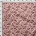 thumbnail image 4 of oneOone Cotton Flex Pink Fabric Florals Sewing Material Print Fabric By The Yard 40 Inch Wide, 4 of 4