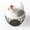 Gray, variant on Chicken Design Egg Storage Basket Iron Basket Holds, Egg Holder, Organizer Case, Container Egg Basket Holder, Rustic Rooster Chicken Shaped Fruit Bowl Countertop Holder for Home Kitchen Decoration