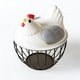 thumbnail image 2 of Uuiauoio Chicken Wire Egg Baskets, Rustic Metal Egg Baskets for Fresh Eggs, Egg Holder Countertop Basket with, 2 of 6