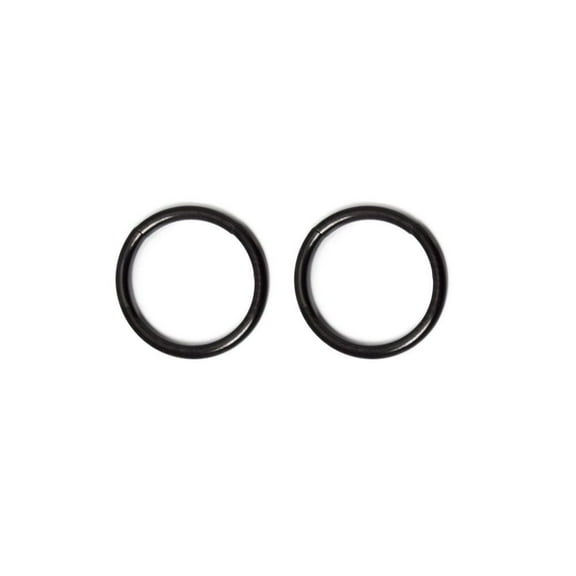 XIRQI Seamless Segment Ring Hoop Rings, 10mm, 16G, 2 Pieces