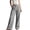 Gray, variant on Hvogkswy Wide Leg Pants for Women, Button High Waist Casual Long Pants with Pockets Flowy Bohemian Vacation Cargo Pants