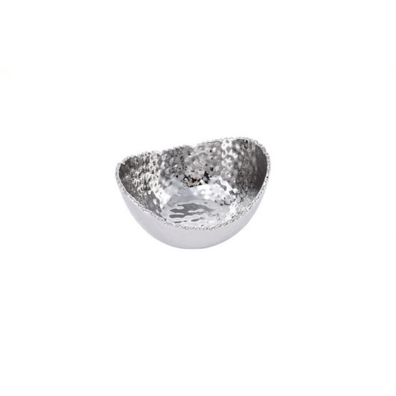 Pampa Bay Small Oval Bowl, 5.25-inch Length, Silver
