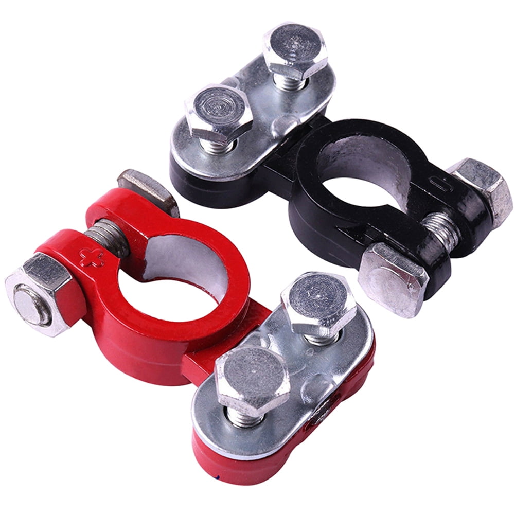 Lzndeal 2pcs Universal Positive And Negative Car Battery Terminal Connector Heavy Duty Car Quick 