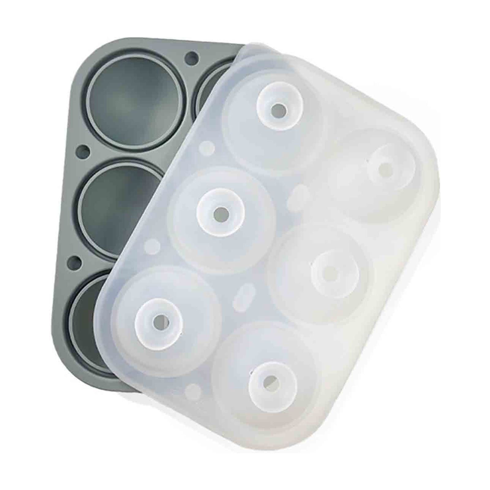 Ice Ball Mold Set, Round Ice Maker, Multi Hole Ice Tray for Freezer Beverage Cooling Whiskey Cocktail Drink Preparation Use