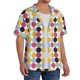 thumbnail image 2 of Balery Polka Dot Camisa Casual de Manga Corta con Botones para Hombre, Texturizada, Estilo Cubano, para Playa, Verano-XX-Large, 2 of 5