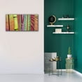 thumbnail image 5 of Epic Graffiti 'Green and Red Leaf Collage' by Cora Niele, Canvas Wall Art, 40"x20", 5 of 8