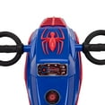 thumbnail image 5 of Huffy Marvel Spider-Man 6V Battery Powered Motorcycle Ride-on, Fits Riders 40"+, Red/Blue, Kids, Boys, 5 of 8