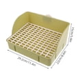 thumbnail image 2 of FOMIYES Caja De Arena Para Mascotas Con Borde Antisplash Para Conejos Cobayas Y Pequeños, 2 of 7