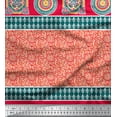 thumbnail image 2 of Soimoi Velvet Fabric Floral & Mandala Panel Decor Fabric Printed Yard 58 Inch Wide, 2 of 2