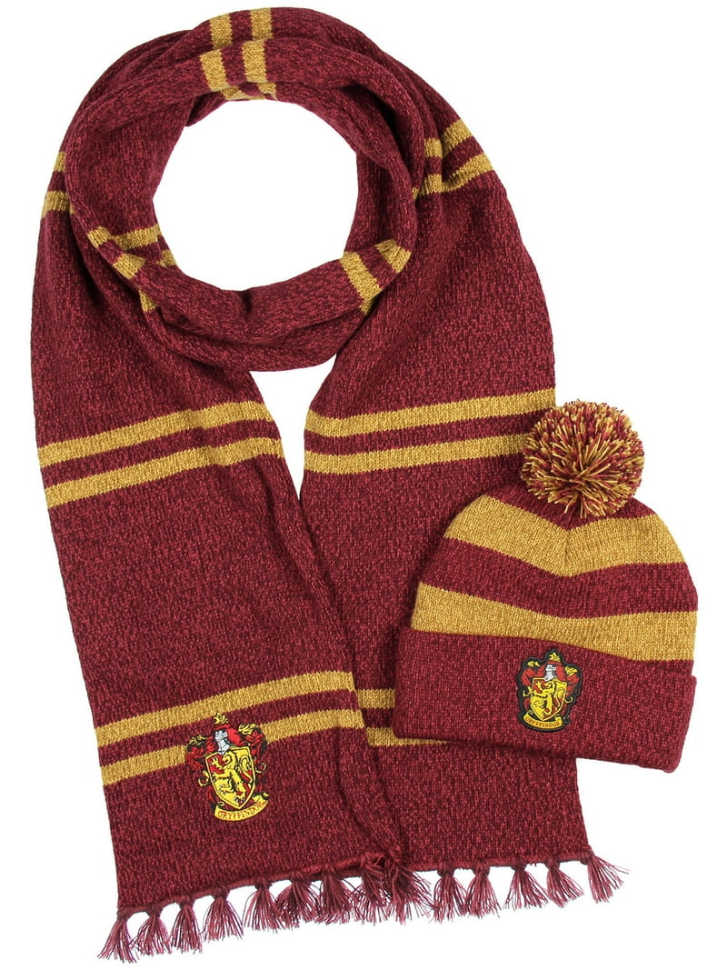 Harry Potter Gryffindor Winter Hat Cap Knit Scarves Set