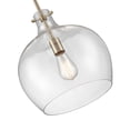 thumbnail image 3 of Millennium Lighting  50" Metal 1 Light Pendant Fixture with Clear Glass Shade Modern Gold Brushed Nickel, 3 of 5