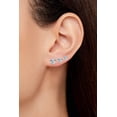 thumbnail image 4 of Savlano 3 Pair 14K Gold Plated Cubic Zirconia Heart Cut Stud Earrings Comes In 4mm, 6mm & 8mm For Women & Men, 4 of 4