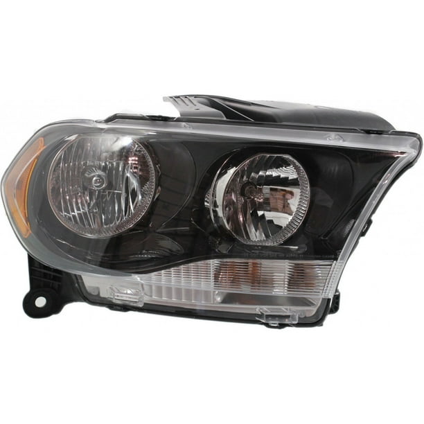 For Dodge Durango Headlight Assembly 2011 2012 2013 Passenger Side Halogen Type Black