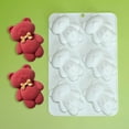 thumbnail image 4 of Milue Flexible Silicone Mousse Cake Mold Nonstick Baking Mold for Bear Shape Treats, 4 of 12