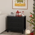 thumbnail image 4 of Gymax 2PCS 3-drawer Dresser w/ Convenient Handles Smooth Slide Rails Accent Table, 4 of 10