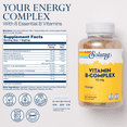 thumbnail image 2 of Solaray Vitamin B-Complex, Healthy Energy & Red Blood Cell Formation Support & More, 250 Servings, 250 VegCaps, 2 of 6