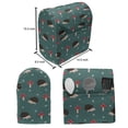 thumbnail image 4 of Hedgehog Stand Mixer Cover, Forest Life Inspired Pattern with Amanita Mushrooms Rodent Animals Woodland Themed, Kitchen Appliance Organizer Bag Cover with Pockets, 5 Quarts, Multicolor, by Ambesonne, 4 of 4