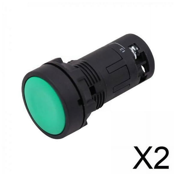 interruptor de botón de reinicio,Interruptor pulsador momentáneo de montaje de 22 mm,Interruptor momentáneo de cabeza redonda y plana,interruptor de reinicio,Piezas de reparación del