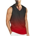 thumbnail image 1 of Hombres Casual Moda Sólido Cuello en V Deportes sin Mangas, 1 of 4