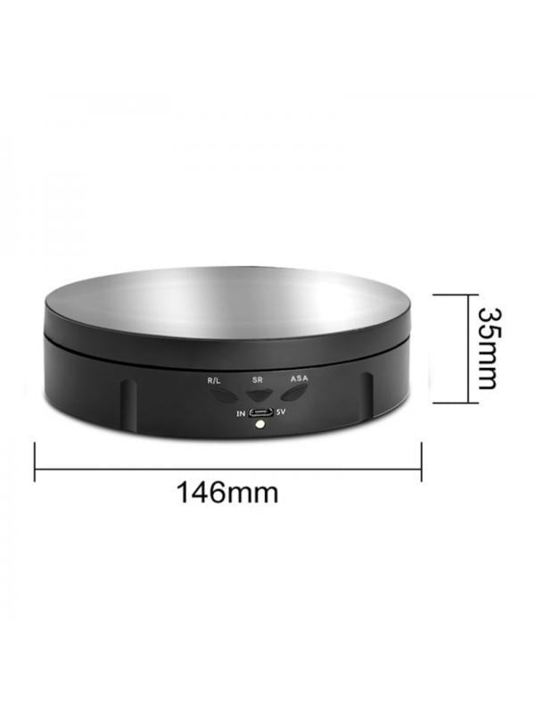 Details about   3 Speeds Electric Rotating Display Stand Mirror Turntable Jewelry Holder Battery 