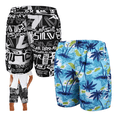 thumbnail image 3 of 2pz Traje Baño Para Hombre Playa Short Bañador Rapido Secado Talla: XL Eo Safe Imports Azul y Negro, 3 of 5