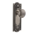 thumbnail image 2 of Grandeur Parfav_Psg_234 Parthenon Solid Brass Rose Passage Door Knob Set - Nickel, 2 of 7