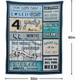 thumbnail image 5 of 4 Year Old Boy Birthday Gift, Super Soft and Warm Happy Birthday Blanket, Digital Heartwarming Sentences Creative Design Ideal Gifts for 4th, 50"x60", 5 of 6