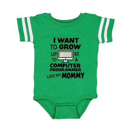 

Inktastic I Want To Grow up To Be a Computer Programmer Like My Mommy Gift Baby Boy or Baby Girl Bodysuit