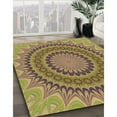 thumbnail image 2 of Ahgly Company Indoor Round Patterned Sienna Brown Area Rugs, 6' Round, 2 of 6