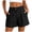 Black_YYX, variant on Fsqjgq Womens Shorts Pockets Suit Trousers Business Work Pants Summer Clothes High Waisted Shorts