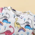 thumbnail image 5 of BJUTIR Baby Suit Summer Cartoon Dinosaur Cute Factory Summer Boy Cartoon Short Sleeve T Shirt Shorts 2Pcs Suit For 12-18 Months, 5 of 6