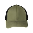 thumbnail image 2 of Mafoose Men's Snapback Male Trucker Cap Olive Drab Green/ Black, 2 of 3