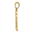 thumbnail image 2 of 14K Yellow Gold Solid Heart Design Key and Lock Charm Pendant, 2 of 2