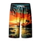 thumbnail image 3 of WILLBEST Pantalones Cortos Deportivos para Hombre, Pantalones de Playa para Hombre con Estampado 3D de Cocoteros y Puesta de Sol, Pantalones Cortos Casuales para Playa, 3 of 4